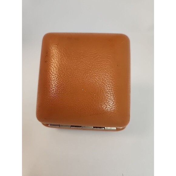 Vintage Phinney-Walker Folding Travel Alarm Clock  Japan Leather Case - Picture 3 of 16